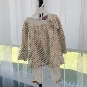 Nicole Miller 2 piece top and bottom set.